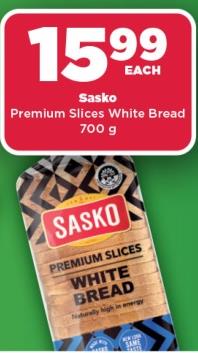 Sasko Premium Slices White Bread 700g