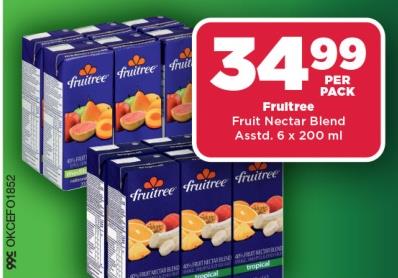 Fruitree Fruit Nectar Blend Assorted 6 x 200 ml