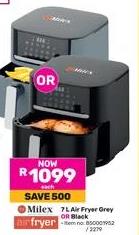 Milex 7 L Air Fryer Grey OR Black 