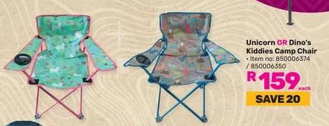 Unicorn OR Dino's Kiddies Camp Chair