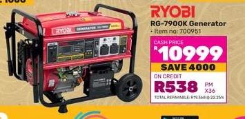 RYOBI RG-7900K Generator