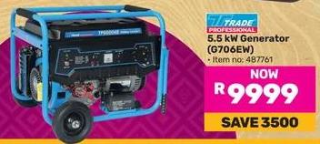 Trade Professional 5.5 kW Generator (G706EW)