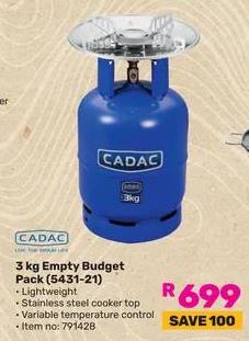 Cadac 3 kg Empty Budget Pack