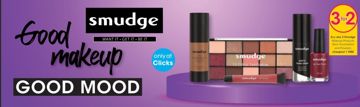 Buy Any 2 smudge Makeup Products (Excl. Foundation and Powder) Cheapest 1 Free