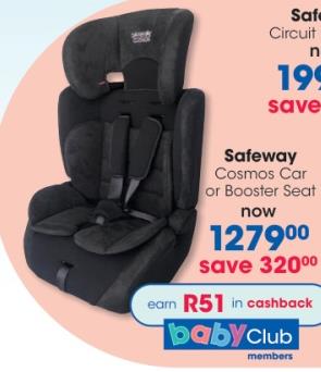 Safeway Cosmos Car or Booster Seat