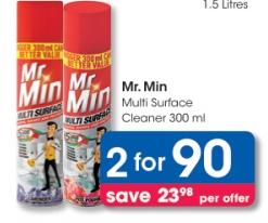 Mr. Min Multi Surface Cleaner 300ml