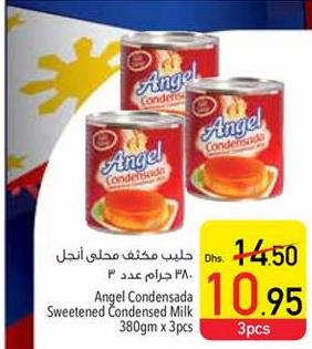 Angel Condensada Sweetened Condensed Milk 3x380gm