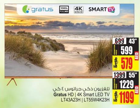 Gratus HD 4K Smart LED TV LT43W4K23H 