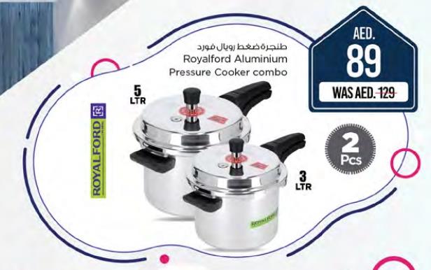 Royalford Aluminium Pressure Cooker combo