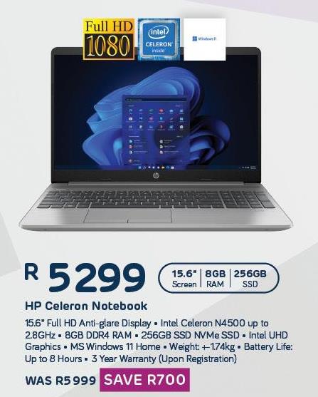 HP Celeron Notebook Laptop