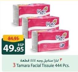 3 Tamara Facial Tissues 444 Pcs.