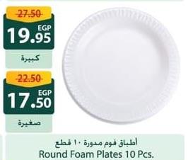 Round Foam Plates 10 Pcs.