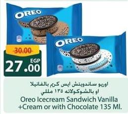 Nabisco Oreo Icecream Sandwich Vanilla  Cream or with Chocolate 135 Ml