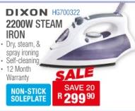 DIXON 2200W STEAM IRON 