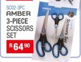 Amber 3-Piece Scissors Set