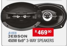 Jebson 450W 6x9"  3-way speakers 