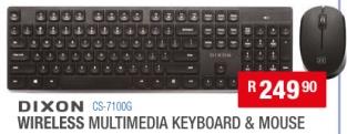 Dixon Wireless Multimedia Keyboard & Mouse