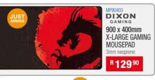 DIXON GAMING 900 x 400mm X-LARGE GAMING MOUSEPAD