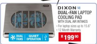 Dixon Dual-Fan Laptop Cooling Pad  