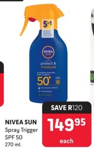 NIVEA SUN Spray Trigger SPF50 270ml