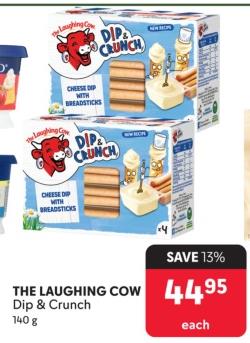 THE LAUGHING COW Dip & Crunch 140 g