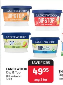 LANCEWOOD Dip & Top (All variants) 175g