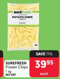 SUREFRESH Frozen Chips 1 kg 