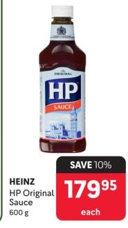 Heinz HP Original Sauce 600g