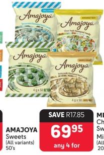 Amajoya Sweets (All variants) 50's Any 4