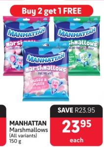 MANHATTAN Marshmallows (All variants) 150g