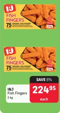 I&J Fish Fingers 2kg