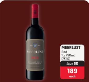 Meerlust Red 750ml