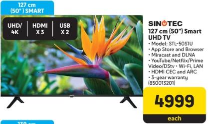 SINO-TEC 127 cm (50") Smart UHD TV