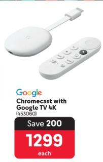 Google Chromecast with Google TV 4K