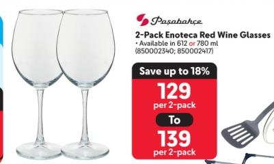 Pasabahce 2-Pack Enoteca Red Wine Glasses