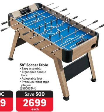 54" Soccer Table