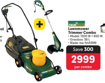 Trimtech Lawnmower Trimmer Combo