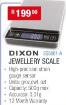 Dixon EG5001-A Jewellery Scale  