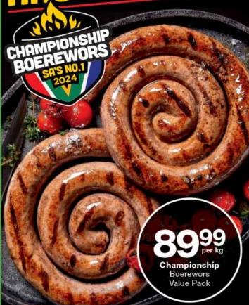 Championship Boerewors Value Pack 1kg