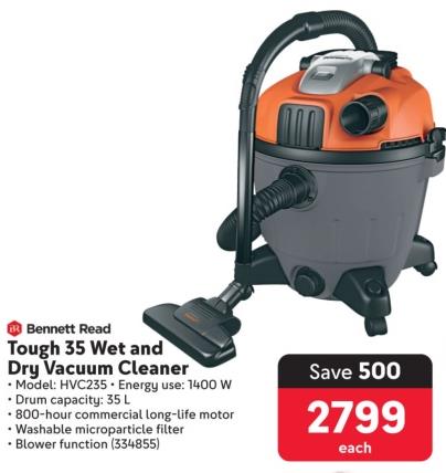 Bennette Read Tough 35 Wet and Dry Vacuum Cleaner 