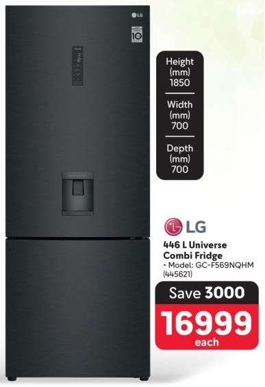 LG 446 L Universe Combi Fridge 