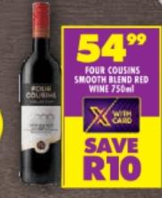 Four Cousins Smooth Blend Red Wine 750ml