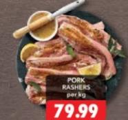 PORK RASHERS per kg