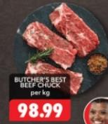 BUTCHER'S BEST BEEF CHUCK per kg