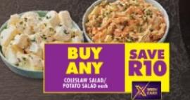 BUY ANY COLESLAW SALAD POTATO SALAD