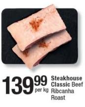 Steakhouse Classic Beef Ribcanha Roast Per Kg