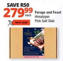 Forage and Feast Himalayan pink salt slab