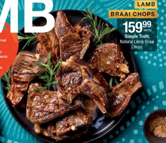 Simple Truth Natural Lamb Braai Chops Per Kg