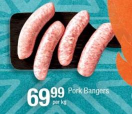 PORK BANGERS per kg