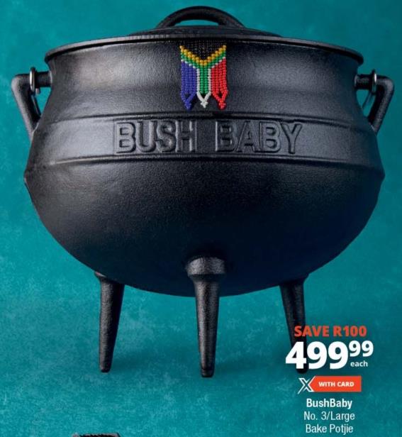 BushBaby No. 3/Large Bake Potjie